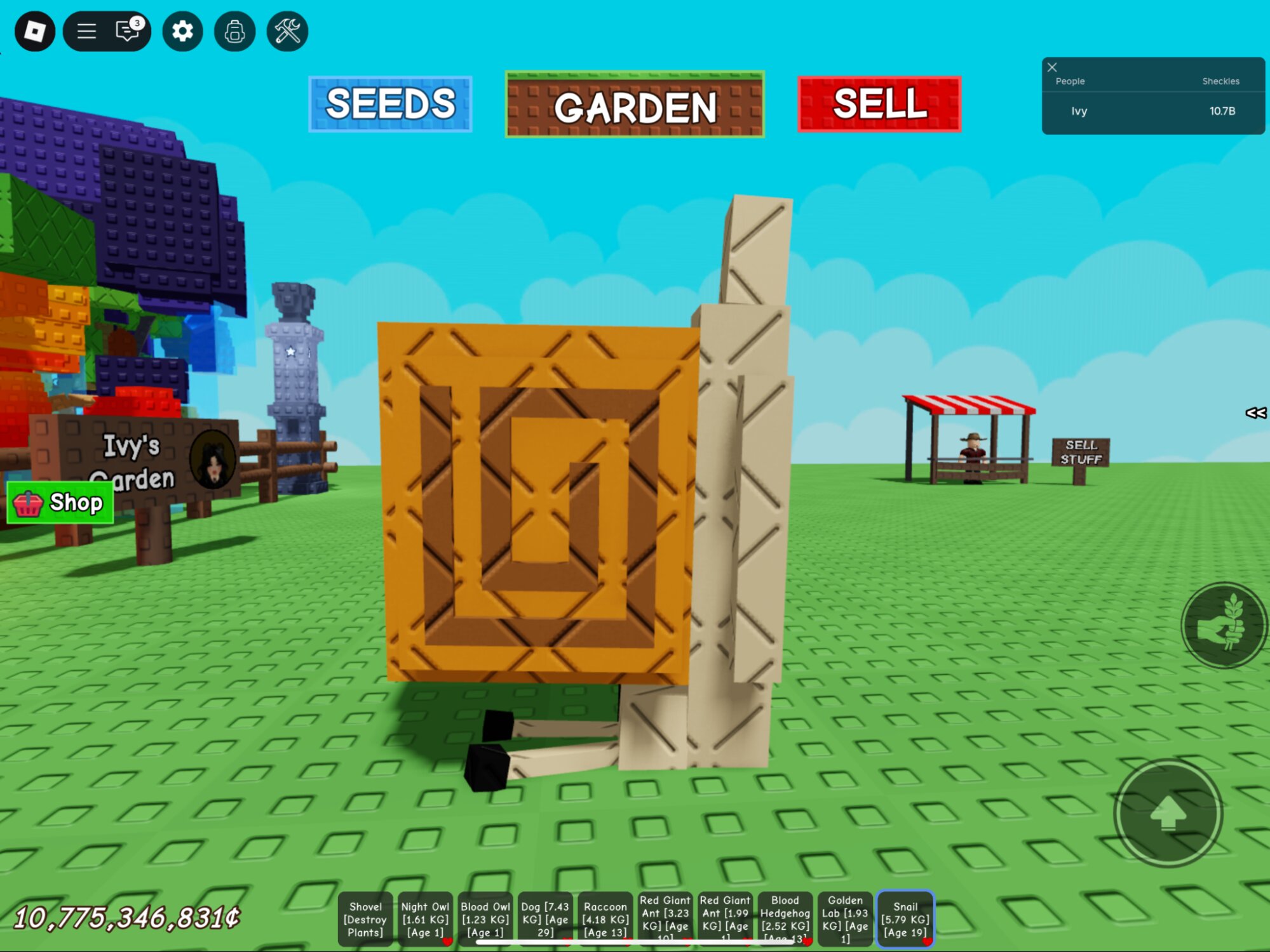 Все про улитку в Roblox Grow a Garden: что делает и как получить