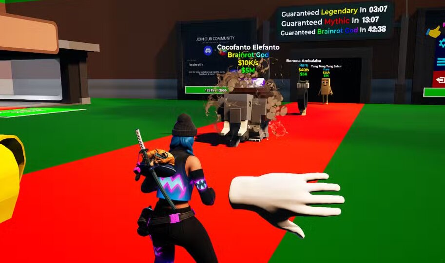 Все рабочие коды Steal the Brainrot в Fortnite