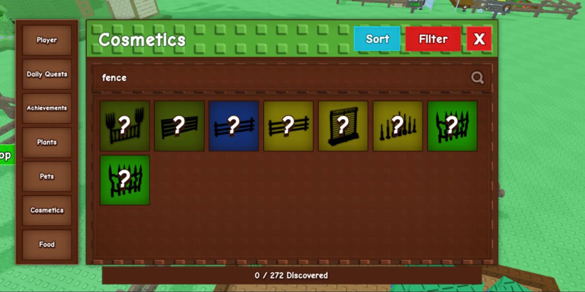 Как получить все заборы в Roblox Grow a Garden