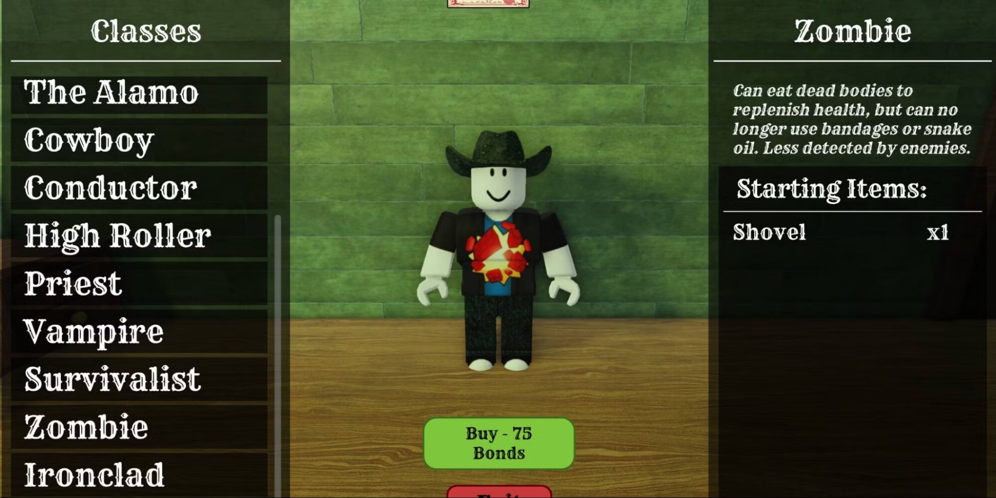 Все про класс Зомби в Roblox Dead Rails