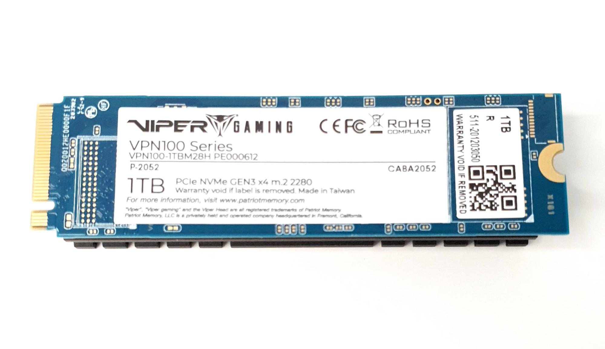 Ssd 1tb patriot viper обзор