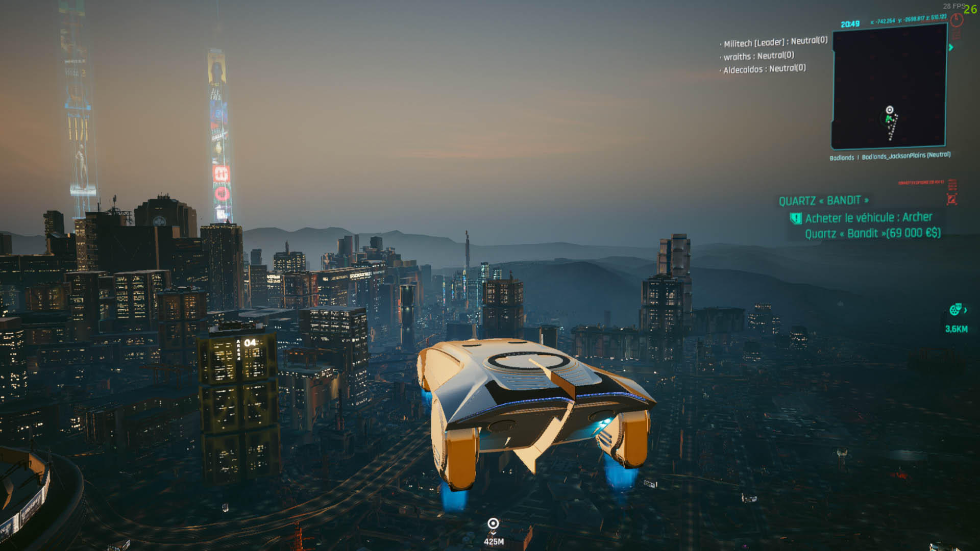 Фанатский мод добавил в Cyberpunk 2077 наземное и воздушное такси