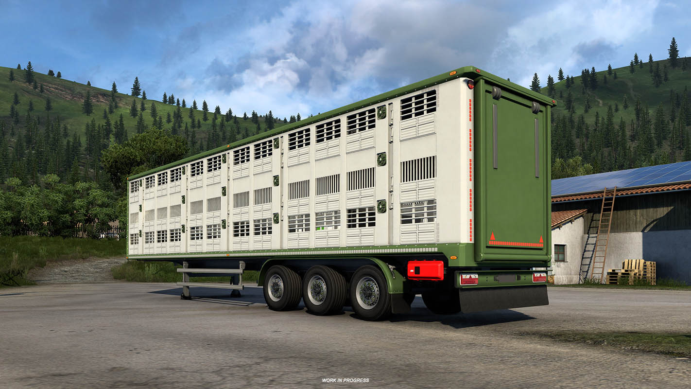 В Euro Truck Simulator 2 добавят прицепы для перевозки скота