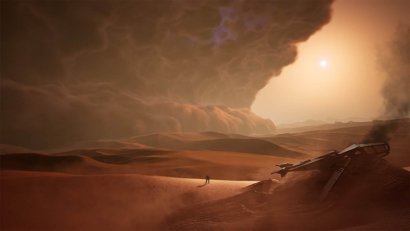 В ролике Dune: Awakening показали дистикомб и песчаную бурю
