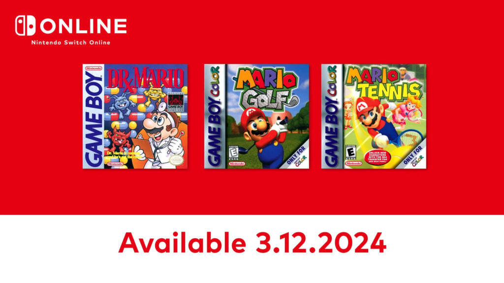 В Switch Online завезут Dr. Mario, Mario Golf и Mario Tennis