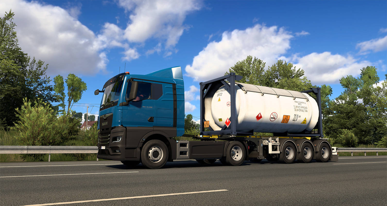 Бета-патч 1.50 для Euro Truck Simulator 2 изменил графику и Швейцарию