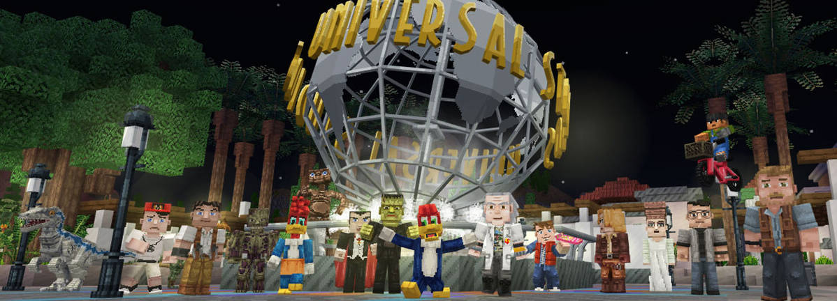 Для Minecraft вышло дополнение с парком развлечений Universal