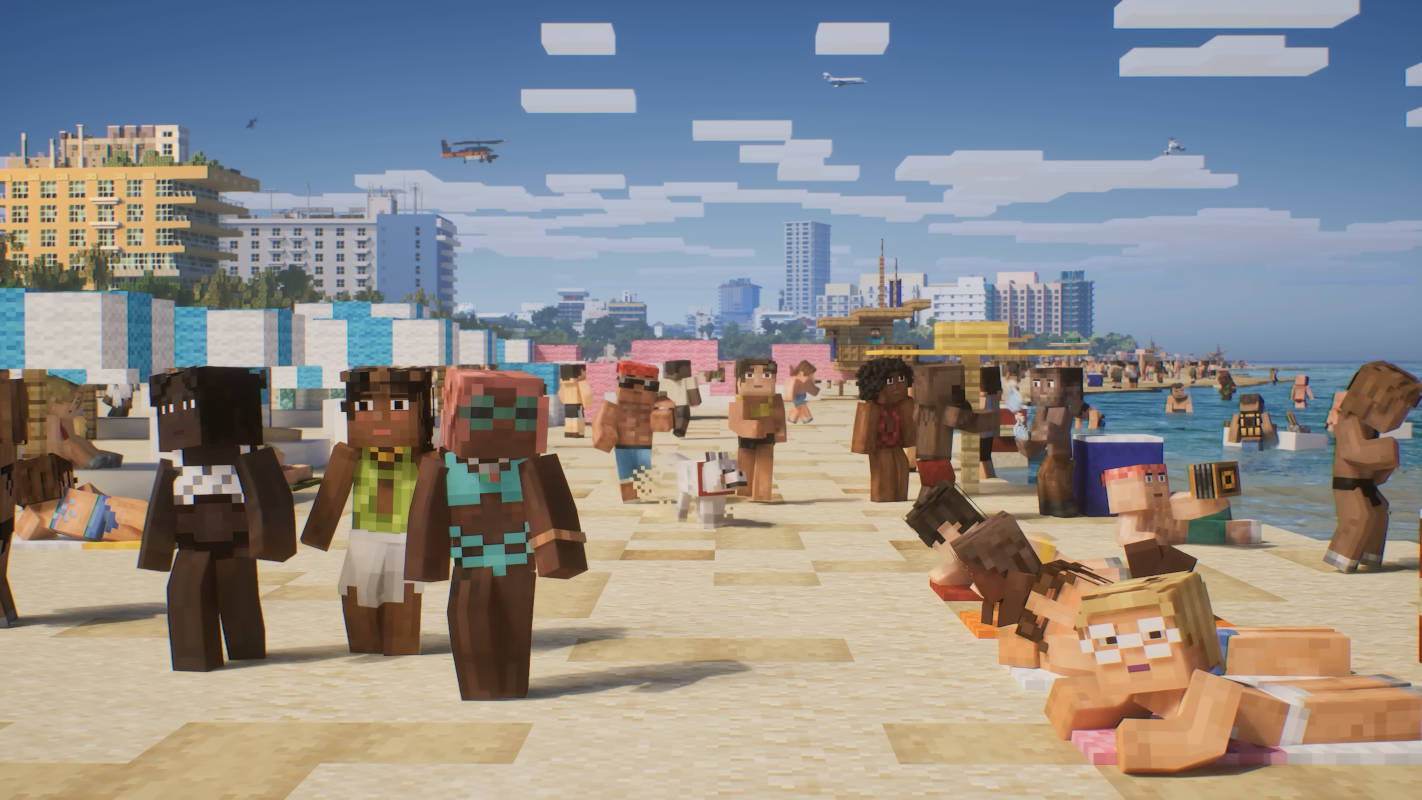Трейлер GTA 6 уже успели воссоздать в стиле Minecraft