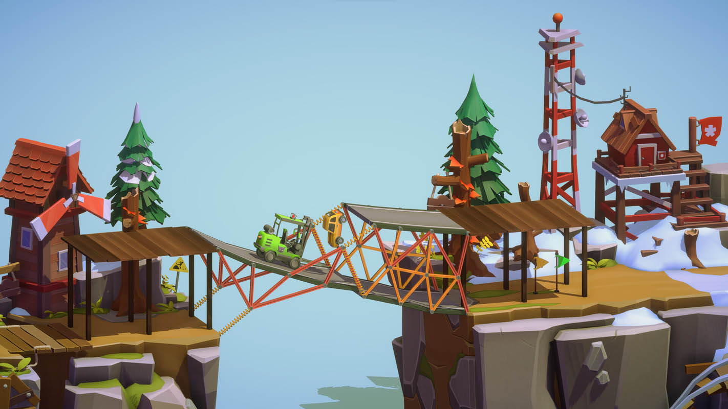 На ПК вышел Poly Bridge 3 – необычный симулятор мостостроения