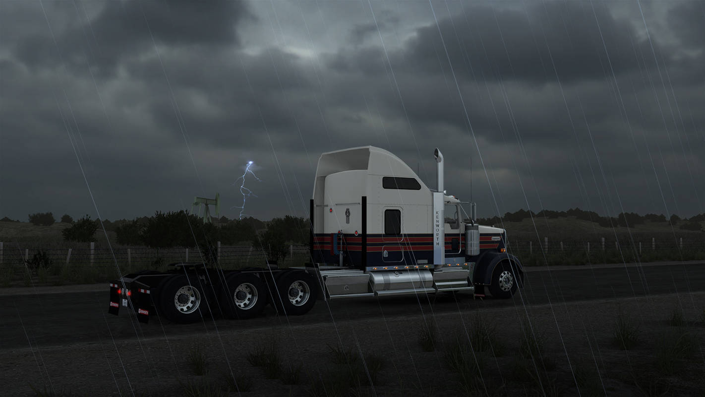 Патч 1.49 ввел в American Truck Simulator молнии и Луну