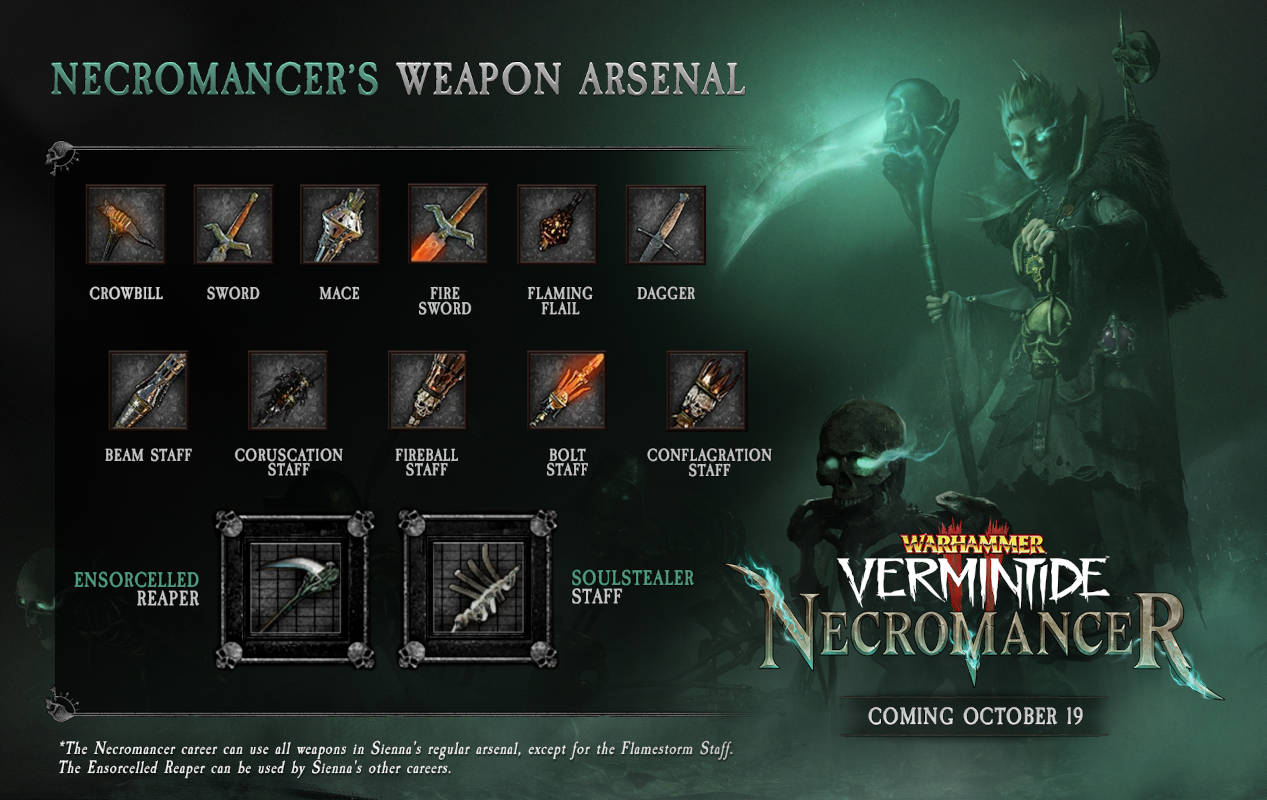 Авторы Warhammer: Vermintide 2 показали геймплей за некроманта