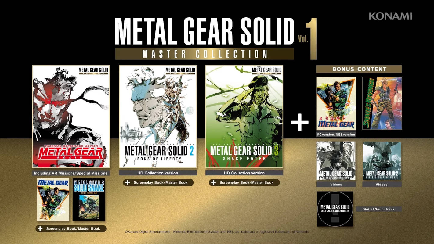Вышел сборник Metal Gear Solid: Master Collection Vol. 1