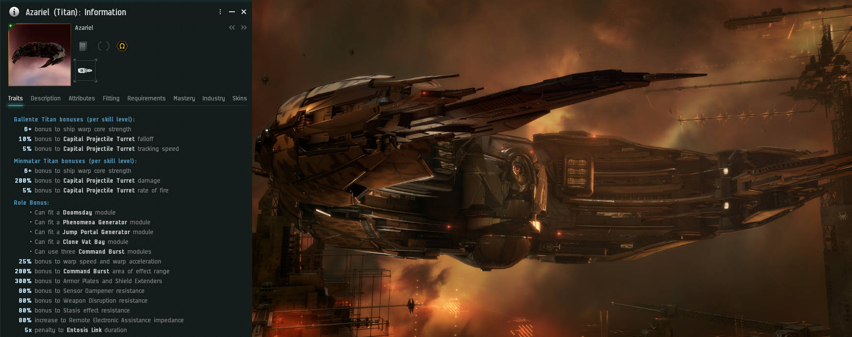 В EVE Online построили первый корабль класса “титан” «Азриэль»