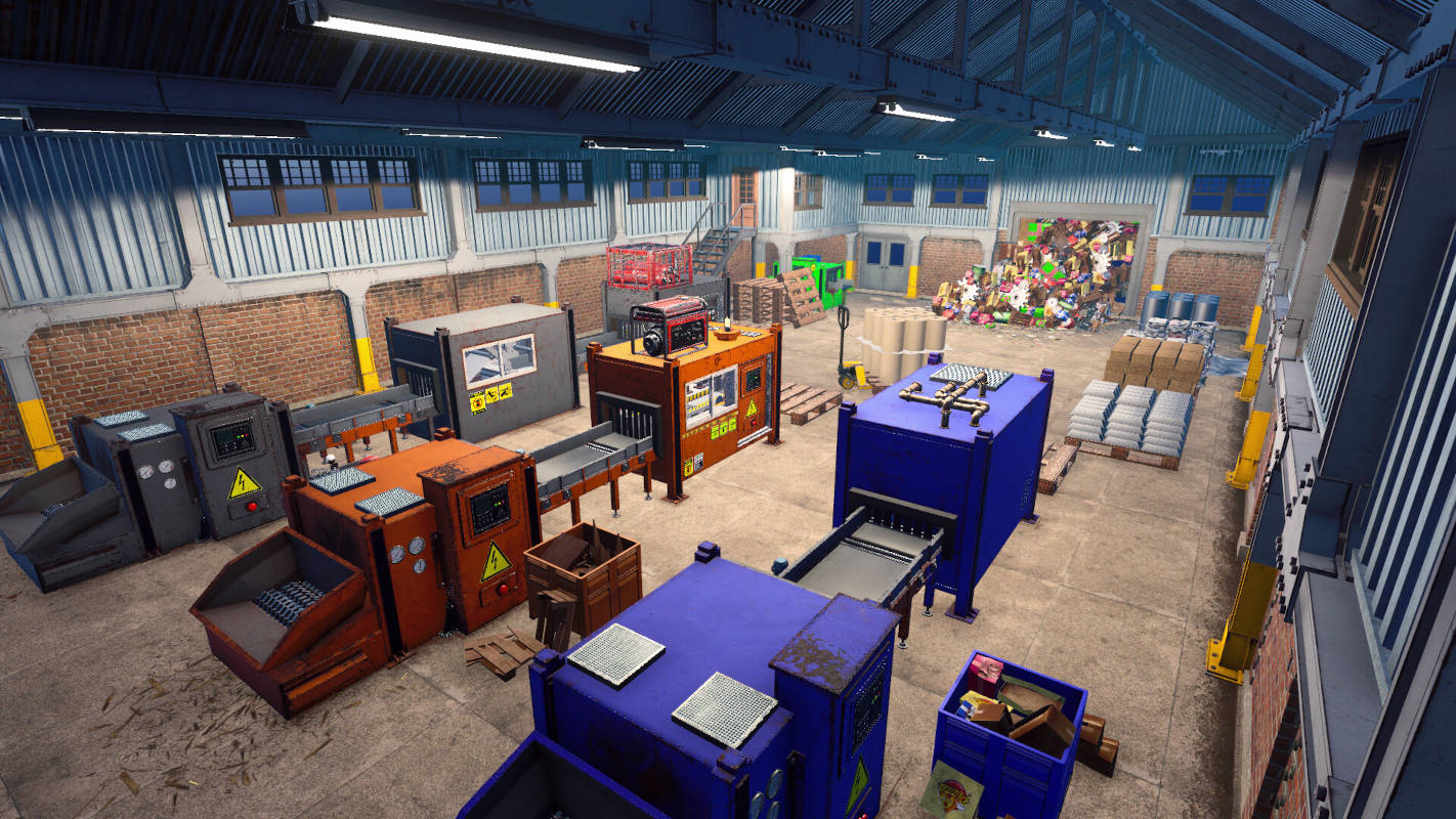 Вышел симулятор переработки мусора Recycling Center Simulator