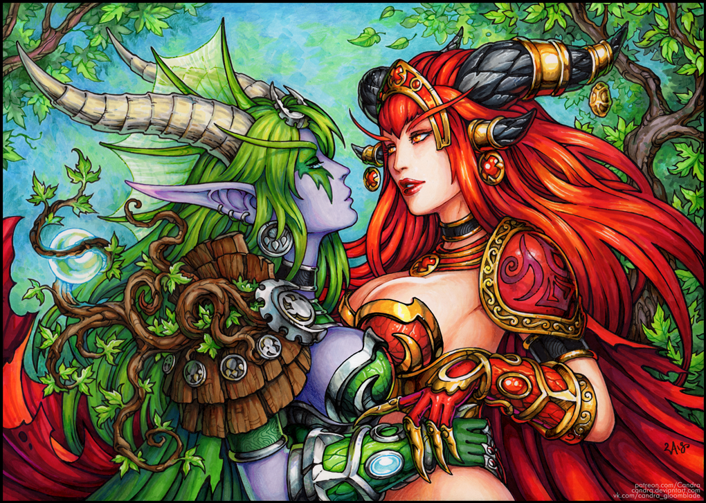 Горячий пятничный арт на Алекстразу из World of Warcraft