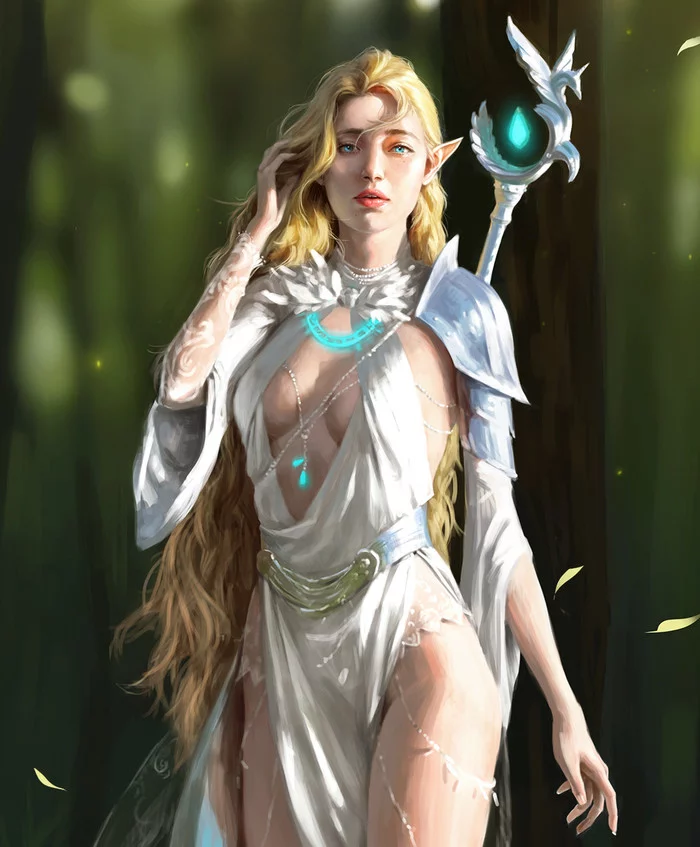 Пятничный арт на эльфов — World of Warcraft, Divinity: Original Sin, The Elder Scrolls