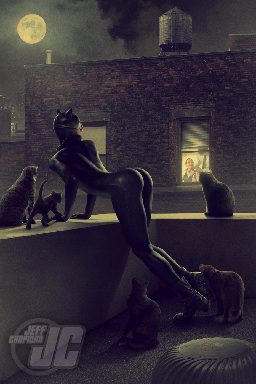 Арт на Женщину-кошку из DC Comics