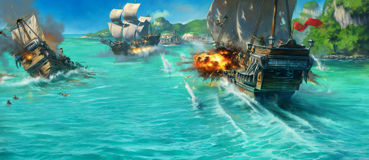 браузерная морская игра Pirate Storm