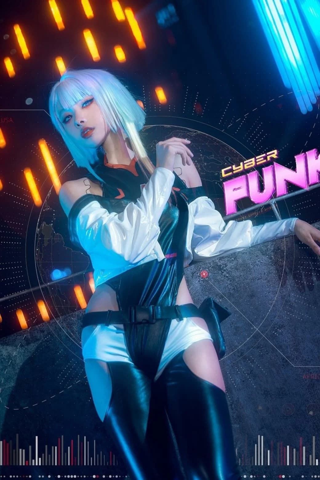 Косплей на Люси из по Cyberpunk: Edgerunners — лучшие фотографии