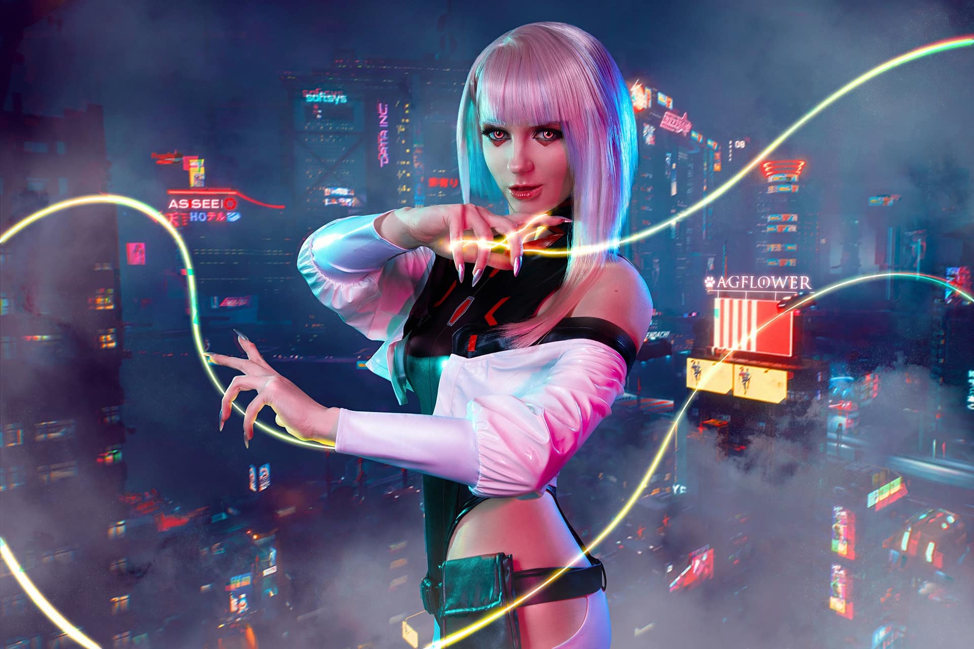 косплей на Люси из Cyberpunk: Edgerunners — топ лучших фотографий 2023 года