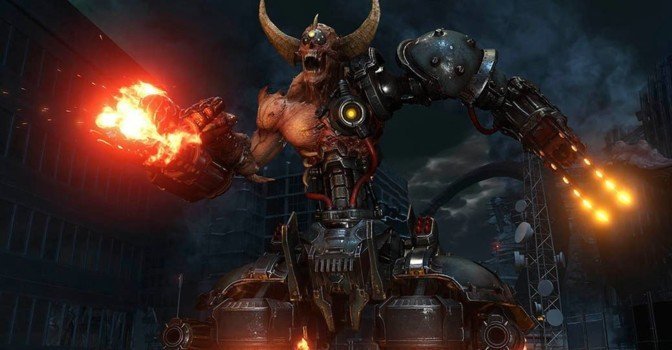 В новом видео показали бой с Охотником Рока в Doom Eternal