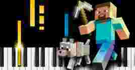 Игроку удалось пройти Minecraft с помощью пианино