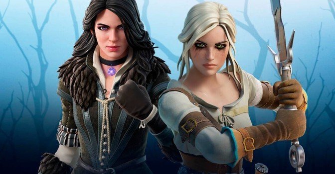 В Fortnite поселились Цири и Йеннифэр из вселенной Ведьмака