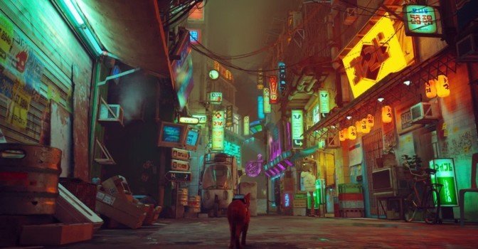 Обзор Stray — лапки-царапки и таинственный город будущего