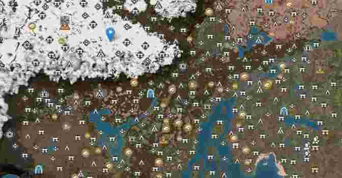 Интерактивная карта для Soulmask — пирамиды, порталы, руины