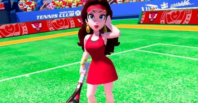 Паулина решила заглянуть в Mario Tennis Aces