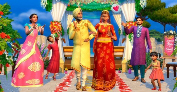 Состоялся выход набора «Свадебные истории» для игры The Sims 4