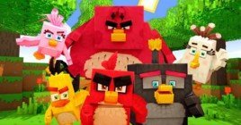 Minecraft получил DLC Angry Birds с птицами, свиньями и рогатками