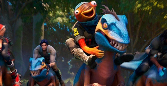 В Fortnite ввели ездовых ящеров, новое оружие и Оптимуса Прайма