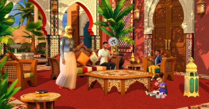 Сегодня выйдет комплект Courtyard Oasis Kit для The Sims 4