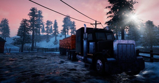 Вышел трейлер симулятора дальнобойщика Alaskan Truck Simulator