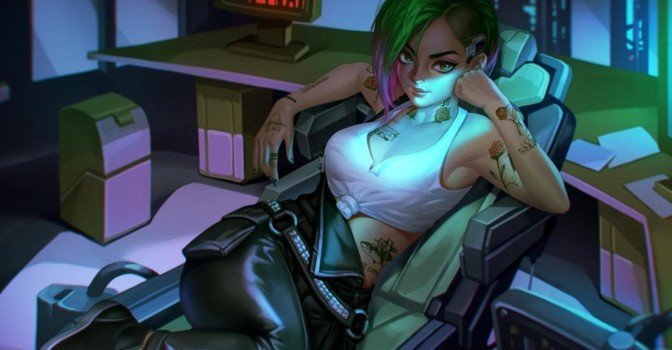 Пятничный арт на Джуди Альварес из Cyberpunk 2077