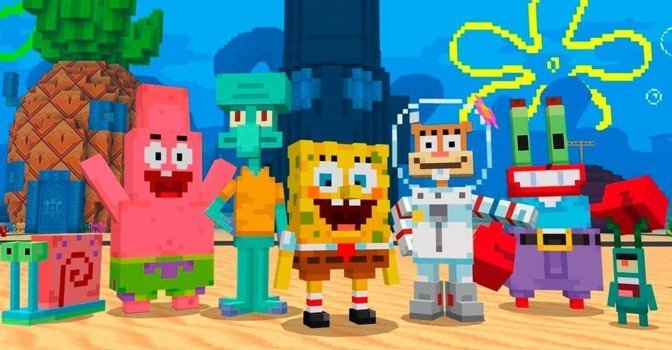 Minecraft получил DLC «Губка Боб Квадратные Штаны» и патч 1.19.1