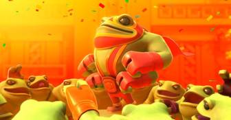 Лягушка из Brawlout хочет поколотить PS4-игроков