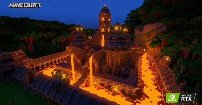 В Minecraft скоро появится технология Nvidia RTX