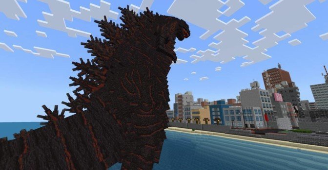 Для Minecraft выпустили дополнение с Годзиллой и Кинг-Конгом