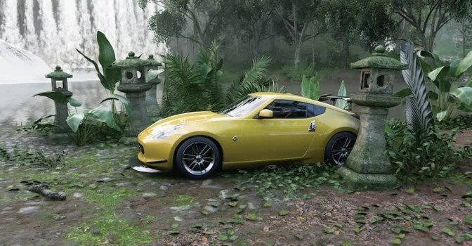 Все каменные фонари в «Cascadas De Agua Azul» в Forza Horizon 5