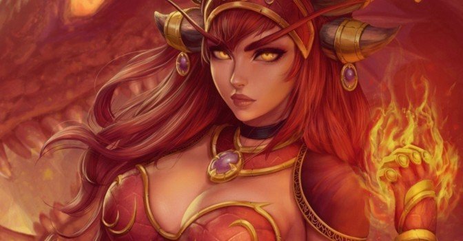 Горячий пятничный арт на Алекстразу из World of Warcraft