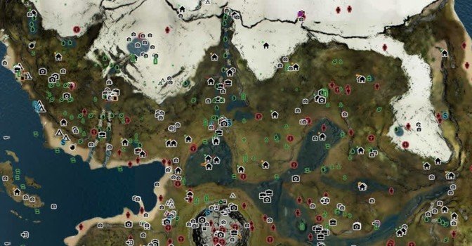 Интерактивная карта The Forest — остров, предметы, еда, пещеры