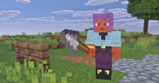 Как скрафтить и использовать копье в Майнкрафт