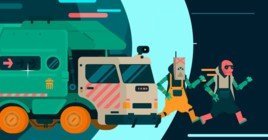 PixelJunk Scrappers Deluxe – экшн про уборку мусора выйдет в июле