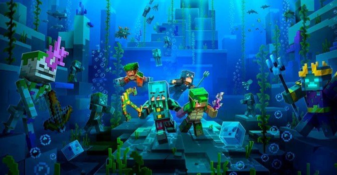 Вышло подводное дополнение Hidden Depths для Minecraft: Dungeons