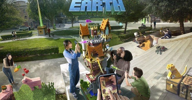 Microsoft анонсировала мобильную AR-игру Minecraft: Earth