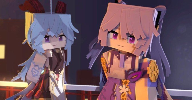 В Minecraft перенесли мир Тейват из игры Genshin Impact