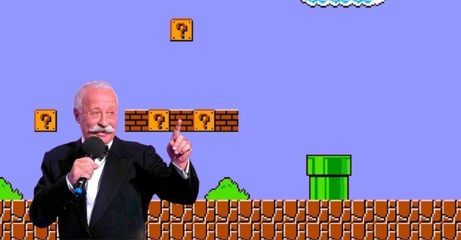 Леонид Якубович посетил Super Mario Bros.