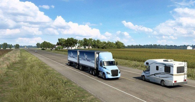 Команда American Truck Simulator показала геймплей DLC «Небраска»